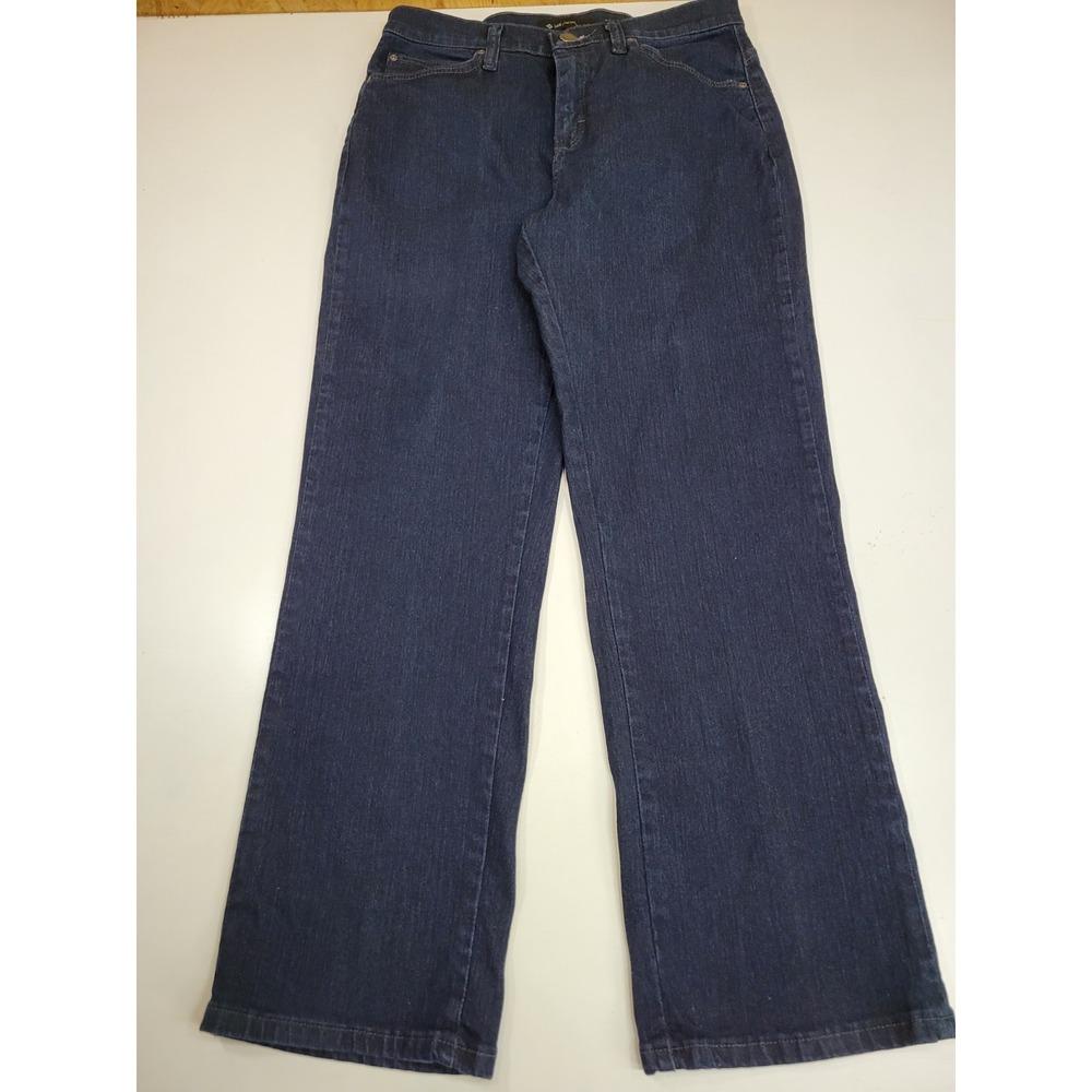 Lee Platinum Label Womens Jeans Relaxed Fit Straight Leg Dark Wash Blue 14x27